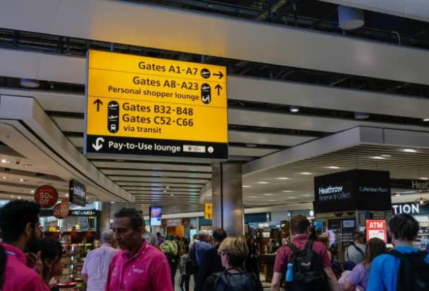Traveller ready for an airport transfer